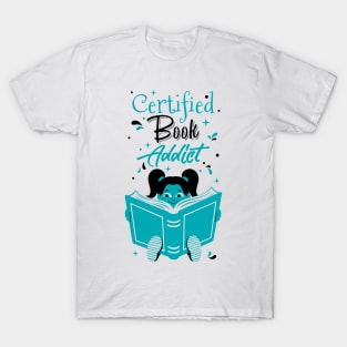 Book Addict Girl White T-Shirt